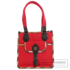 BURBERRY バーバリー ノバチェック ハンドバッグ キャンバス レディース [中古]