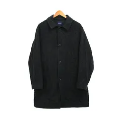 ザスモックショップ THE SMOCK SHOP ステンカラー コート ロング ウール シンプル M ブラック 黒 /KT30