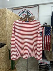 ポロ ラルフローレン ストライプ ボートネック Tシャツ