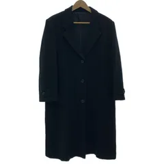 Y's　チェスターコート　ロングコート　ロング丈　無地　シングルボタン　サイドポケット　日本製　ドメスティック　古着