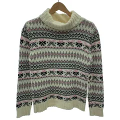 BURBERRY BLACK LABEL　セーター　長袖　ニット　モックネック　トップス　フェアアイル　古着