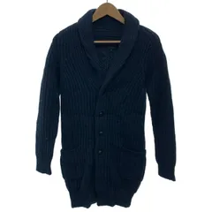 MACPHEE　カーディガンセーター　ニットアウター　ショールカラー　フルボタン　無地　古着