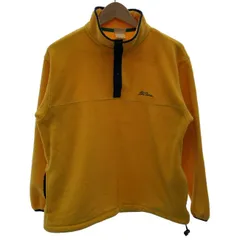 L.L.Bean　フリース　プルオーバー　トップス　ハーフボタン　無地　ワンポイント　刺しゅう　アウトドア　古着