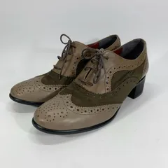 美品〇 BARCLAY バークレー レースアップシューズ ブラウン ウイングチップ 24 日本製 本革のサムネイル