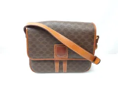 26k-069h【中古】CELINE セリーヌ マカダム柄 ショルダーバッグ