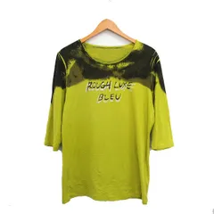 cest chica カットソー Tシャツ 七分袖 コットン 文字 44 イエロー 黄 /KT25