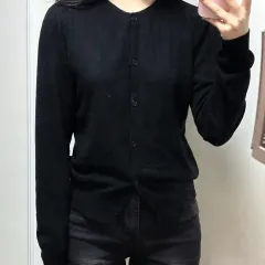 ブラック 基本 カーディガン