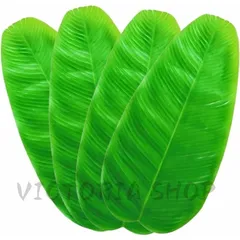【新品・未使用】バナナリーフ 4枚セット 葉っぱ 南国演出 結婚式 パーティ 造花 大