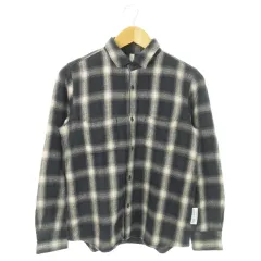 アーバンリサーチ ドアーズ URBAN RESEARCH DOORS FORK&SPOON ネルシャツ 長袖 コットン チェック 総柄 カジュアル 小さいサイズ 01 紺 ネイビー /AO13