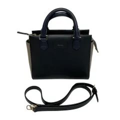 Paul Smith ポールスミス 2way ハンドバッグ ショルダーバッグ ネイビー グレージュ バイカラー