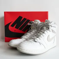 【雰囲気抜群】NIKE【AIR JORDAN 1 HIGH 85 WHITE NEUTRAL GREY BQ4422-100】 26.5cm ナイキ エアジョーダン シューズ スニーカー 25070236