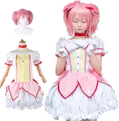 [Agtop] まどマギ コスプレ 『ウイッグ付き』魔法少女まどか マギカ コスプレ衣装セット 鹿目 まどか コスチューム XL