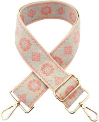 emmy's shop ショルダーストラップ バッグ用 太め ショルダーベルト 後付け 単品 ショルダー紐 付け替え 調節可能 (ピンクベージュ)