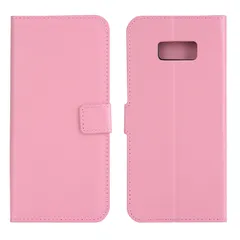 Galaxy S9+ Plus 手帳型ケース カバー レザー 合皮 シンプル マグネット開閉 カード収納 スタンド機能付き au SC-03K SCV39 ピンク