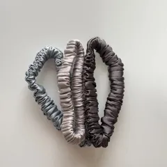 シルク100% シュシュ　3色セット　3本　セット　まとめ売り