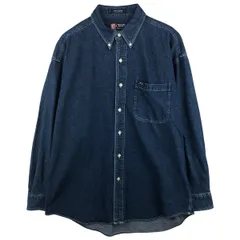 古着 ラルフローレン Ralph Lauren CHAPS チャップス 長袖 ボタンダウンデニムシャツ メンズL相当/eaa611312