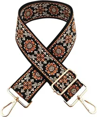 emmy's shop ショルダーストラップ バッグ用 太め ショルダーベルト 後付け 単品 ショルダー紐 付け替え 調節可能 (テラコッタブラック)