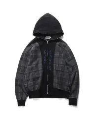 A BATHING APE Check Full Zip Hoodie