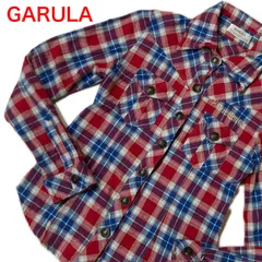 GARULA チェック柄 長袖シャツ　トップス　ブラウス　M　レディースのサムネイル