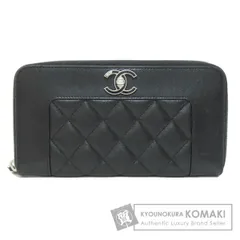 CHANEL シャネル マドモアゼル シルバー金具 長財布（小銭入れあり） ラムスキン レディース [中古]