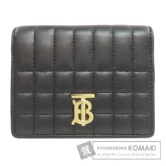 BURBERRY バーバリー ローラ TBロゴ 二つ折り財布（小銭入れあり） レザー レディース [中古]