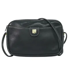 本物 セリーヌ CELINE レザー ショルダーバッグ ポシェット ブラック バッグ 中古・