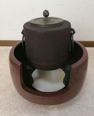 動作OK】野々田式 炭型ヒーター 茶道具 電熱器 風炉 茶釜 セット