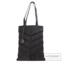 SAINT LAURENT サンローラン ロゴ トートバッグ ナイロン レディース [中古]