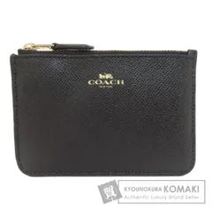 COACH コーチ F57854 キーリング付き コインケース レザー レディース [中古]