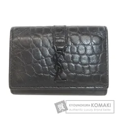 SAINT LAURENT サンローラン 型押し キーケース レザー レディース [中古]