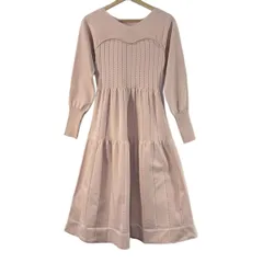 CELFORD(セルフォード) ワンピース サイズ36 S レディース美品  - ライトピンク Vネック/長袖/ロング/ニット