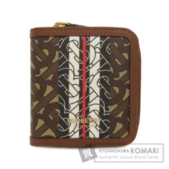 BURBERRY バーバリー TBロゴパターン 二つ折り財布（小銭入れあり） レザー レディース [中古]