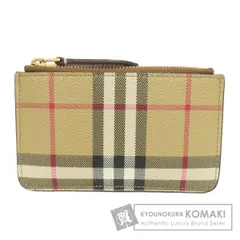 BURBERRY バーバリー ノバチェック コインケース レザー レディース [中古]