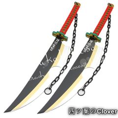 宇髄天元 日輪刀 双剣 竹製 撮影 イベント コスプレ 武器 背負い