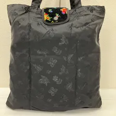 8958　FEILER フェイラー　ハイジジャカード携帯バッグ　トートバッグ　ハイジジャガード　携帯バッグ　折りたたみバッグ　エコバッグ　サブバッグ　ブラック　黒　レディース　シンプル　きれいめ　カジュアル　軽量　折り畳みバッグ　ハイジ　ハイジ柄