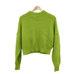 Diagram GRACE CONTINENTAL(ダイアグラム) 長袖セーター サイズ36 S レディース美品  - イエローグリーン ハイネック