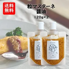マスターネ 醤油味 無添加 粒マスタード 120g×2 日本製 醤油と蜂蜜のまろやか風味 パウチタイプ ご褒美調味料 九州醤油(甘口）ぷちぷち 食感のサムネイル