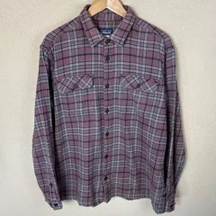 Patagonia  FA12年　フィヨルドフランネルシャツ 53947 赤エンジ系　Lサイズ