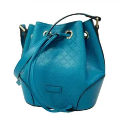 グッチ(Gucci) グッチ ショルダーバッグ ディアマンテ 354229 レザー ブルー シャンパンレディース