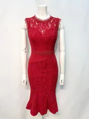 2178 Vanessa Heart ヴァネッサハート キャバクラ ドレス ミディ ノースリーブ マーメイド キャバドレス S