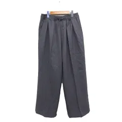 チャオパニック ティピー CIAOPANIC TYPY ウールライク スラックス イージー ワイド パンツ 無地 M グレー 灰 /FT39