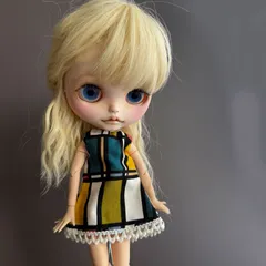 1/6 アウトフィット 幾何学模様 ワンピース ブライス リカちゃん