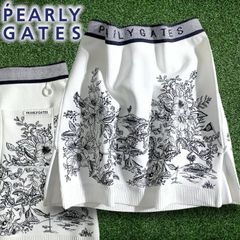 678 パーリーゲイツ定価35,200円 花柄パネル刺繍スカート 1 M - メルカリ