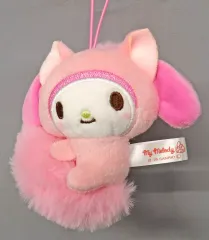 【中古】ぬいぐるみマスコット・ぬいぐるみバッジ マイメロディ 平成ふわふわ尻尾マスコット 「サンリオキャラクターズ」