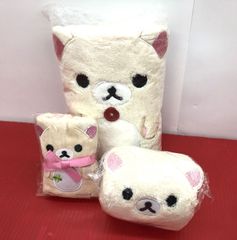 미사용 리락쿠마 코릴락쿠마 리락쿠마 스토어 한정 상품 페이스타올·핸드 타월·마스코트 타월 3점 세트 ②