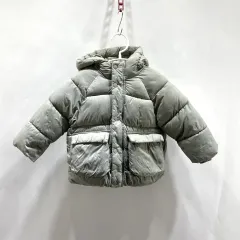 ザラ キッズ フードダウンジャケット 2-3y 98cm ヴィンテージ