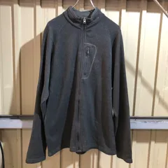1654 Columbia フリースジャケット ダークグレー L コロンビア フルジップ ワンポイント 刺繍ロゴ 古着卸 アメリカ仕入
