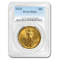 20ドル セント・ゴーデンズ ゴールド ダブルイーグル MS-64 PCGS (ランダム)