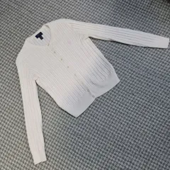 POLO RALPH LAUREN ポロラルフローレン ケーブルニット カーディガン 白