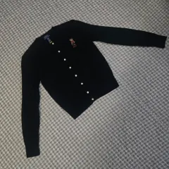 POLO RALPH LAUREN ベア ケーブルニット ブラック カーディガン